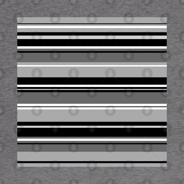 Mixed Stripes Pattern Monochrome by NataliePaskell